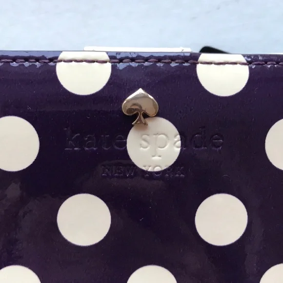 Kate Spade Purple Polka Dot Women's Wallet - Picture 7 of 7